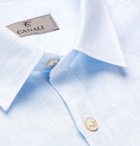 Canali - Linen Shirt - Men - Blue