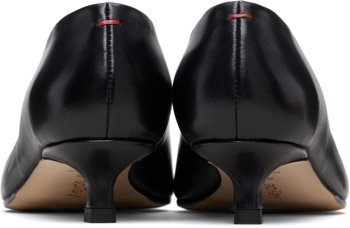 Aeyde Black Clara Pointed-Toe Heels