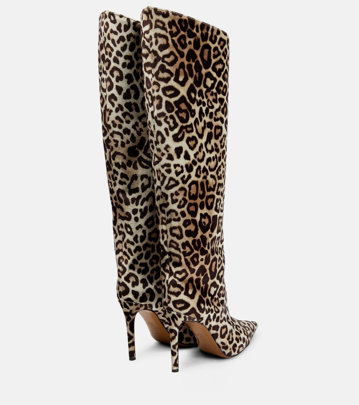 Alexandre Vauthier - Leopard-print knee-high velvet boots Alexandre Vauthier