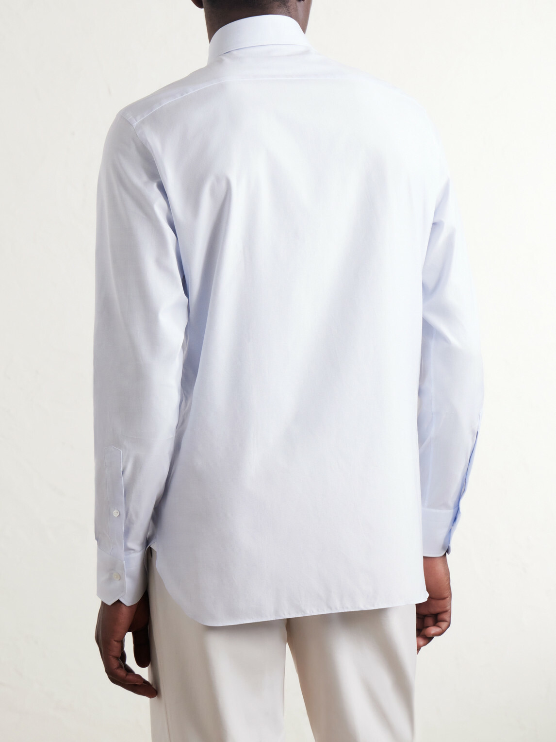 Zegna - Trofeo Cotton-Poplin Shirt - Blue