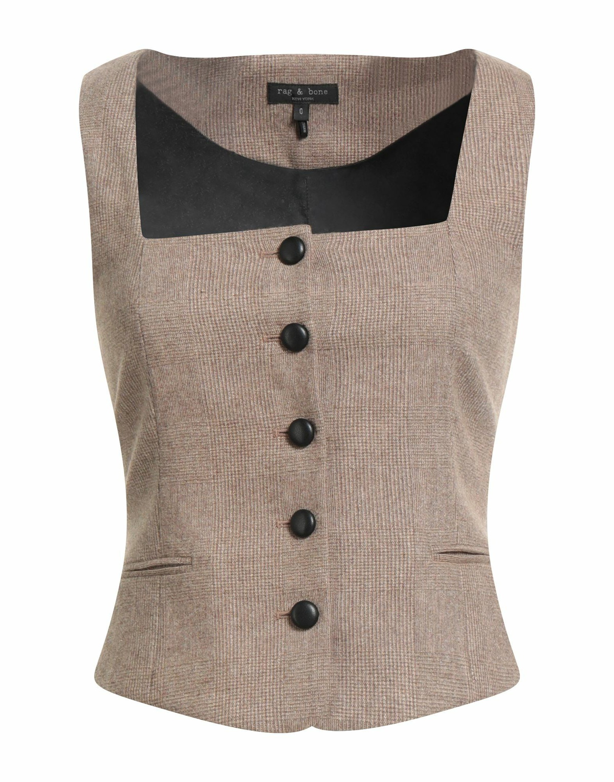 Rag & Bone Womens Tailored Vest Sand