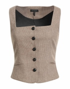 Rag & Bone Womens Tailored Vest Sand