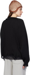 Doublet Black 2Way Sleeve Cardigan
