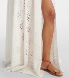 Alexandra Miro Serena broderie anglaise cotton maxi skirt