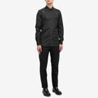 Alexander McQueen Men's Contrast Stitch Harness Shirt in Black