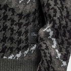 Dime Men's Houndstooth Knit Sweater in Coal
