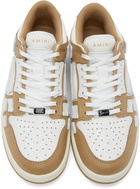 AMIRI Tan & White Skel Top Low Sneakers