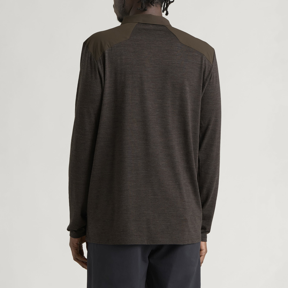 Arc'teryx Veilance Men's Frame Long Sleeve Polo in Sablehtr