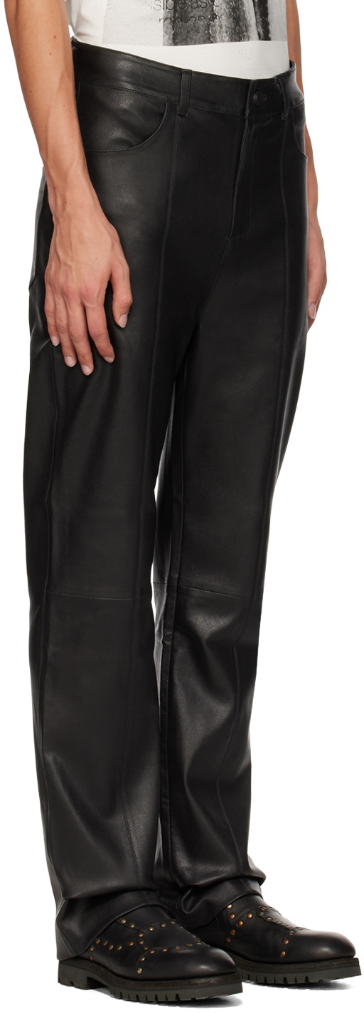 FREI-MUT Black Palisades Leather Pants