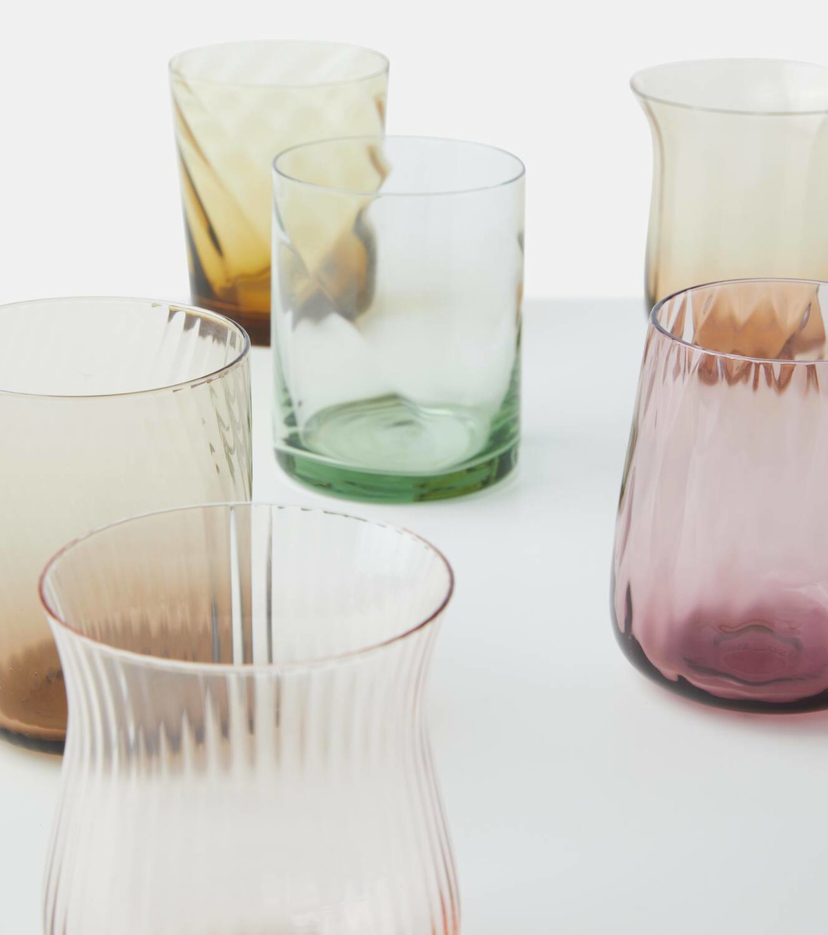 Bitossi Set of 6 glass tumblers