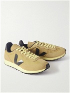 Veja - Rio Branco Leather and Rubber-Trimmed Alveomesh and Suede Sneakers - Brown