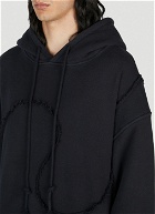 ERL - Swirl Hooded Sweatshirt in Black