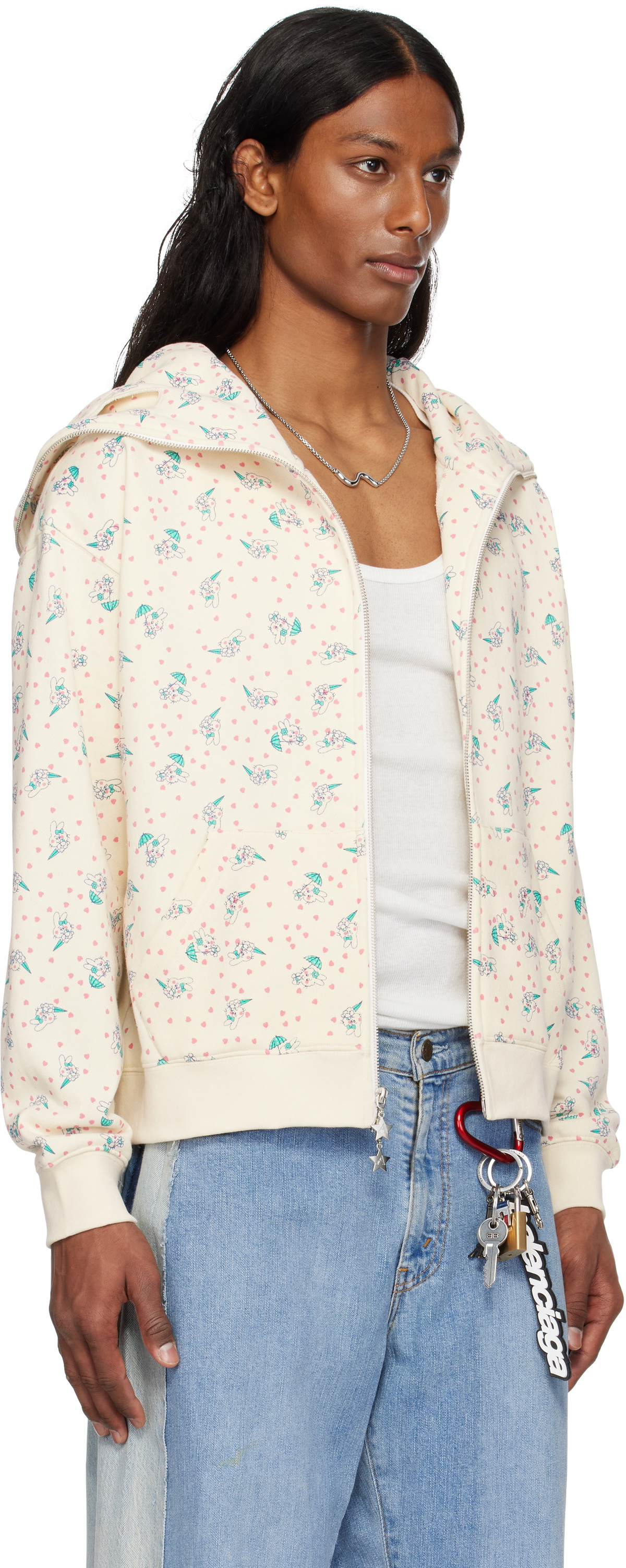 ASHLEY WILLIAMSイエロー Bunny Butterfly パーカー Ashley Williams Yellow Bunny Butterfly Hoodie Ashley Williams