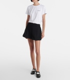 Givenchy Pleated wool grain de poudre shorts