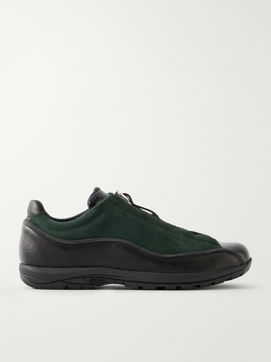 Diemme - Licata Leather-Trimmed Suede Sneakers - Green
