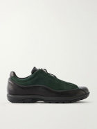 Diemme - Licata Leather-Trimmed Suede Sneakers - Green