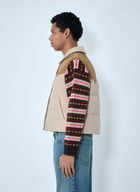 Miu Miu Padded Suede Yoke Vest