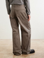 Rick Owens - Wide-Leg Cotton-Blend Canvas Trousers - Neutrals