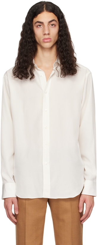 Photo: TOM FORD White Dotted Shirt