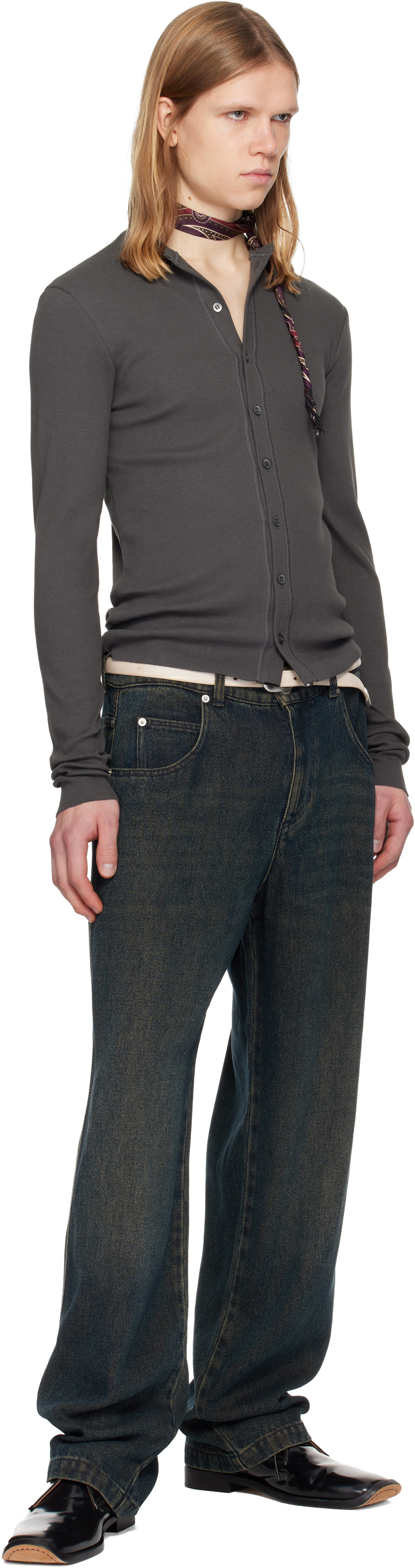 Magliano Gray 'Nudo' Serafino Cardigan
