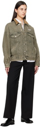 Moschino Jeans Gray 12 oz Vintage Denim Jacket