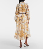 Zimmermann Ottie floral ramie shirt dress