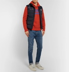 Moncler - Intarsia Wool-Blend Hoodie - Men - Orange