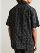 MANAAKI - Tai Cotton-Jacquard Shirt - Black