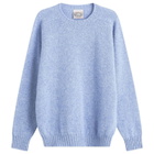 Jamieson's of Shetland Men's Jamiesons of Shetland Crew Knit in Blue Danube