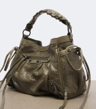 Balenciaga Le City Nano leather top-handle bag