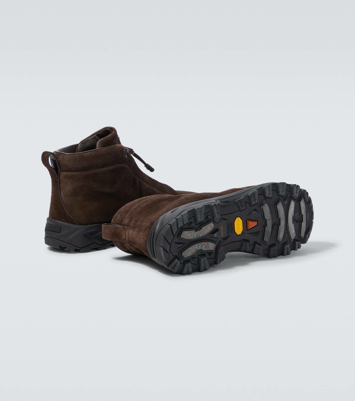 Zegna Triple Stitch suede high-top sneakers