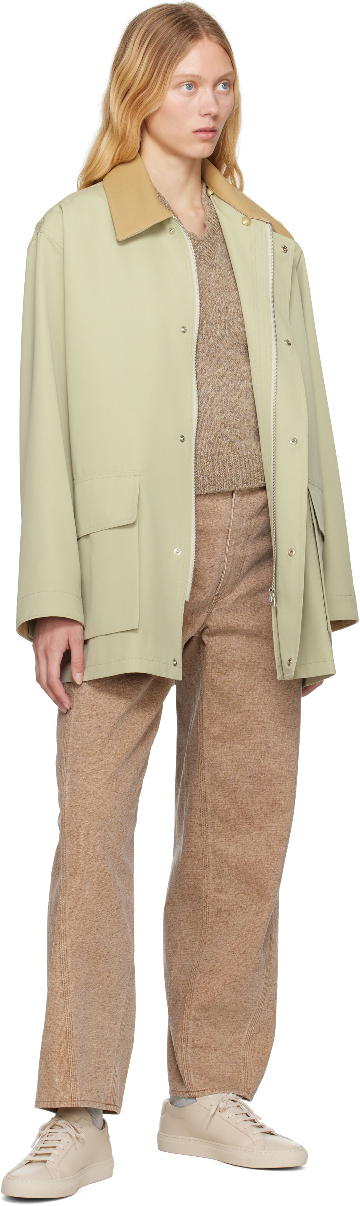 Common Projects Beige Original Achilles Low Sneakers
