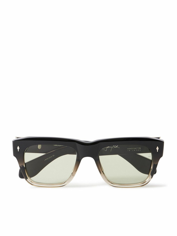 Photo: Jacques Marie Mage - Johnny Cash Cash Two-Tone Square-Frame Acetate Sunglasses