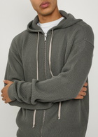 Rick Owens Hooded Wool Jumper Brown