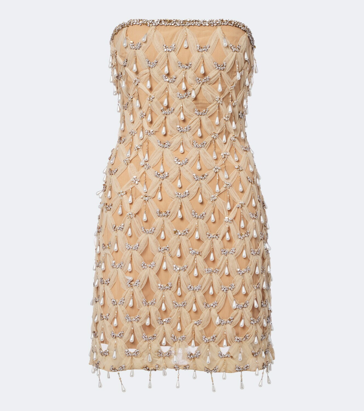 Là Fuori Barely There embellished minidress