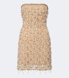 Là Fuori Barely There embellished minidress