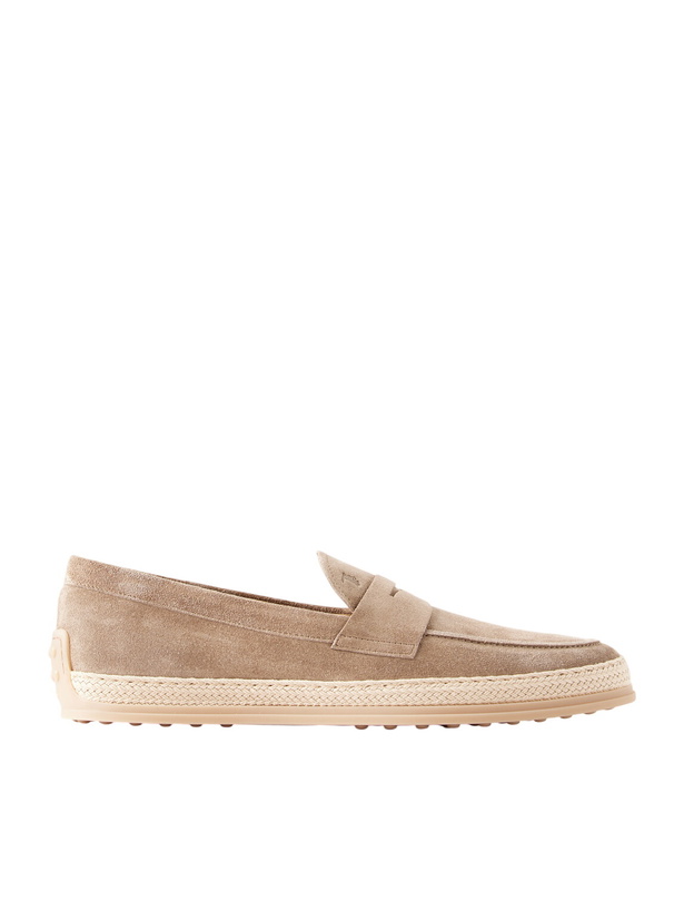 Photo: Tod's - Suede Espadrilles - Neutrals