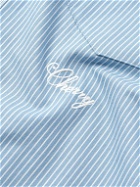 Cherry Los Angeles - Logo-Embroidered Striped Cotton Oxford Shirt - Blue