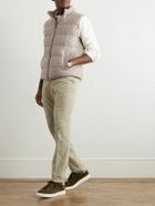 Incotex - Montedoro Quilted Cashmere-Blend Down Gilet - Neutrals
