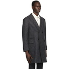 Z Zegna Grey Textured Coat