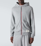 Moncler Cotton-blend zip-up sweater