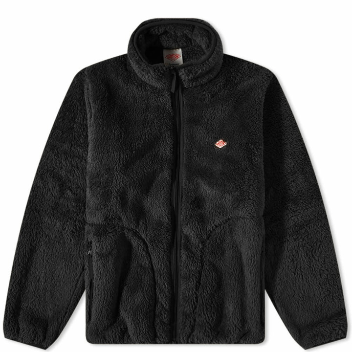Photo: Danton Men's High Pile Fleece Jacket in Black