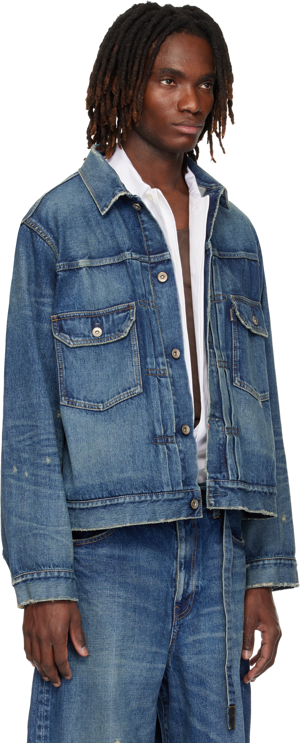 sacai Blue BEYONDEXX Denim Jacket