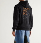 Loewe - Ken Price L.A. Series Slim-Fit Printed Fleece-Back Cotton-Jersey Hoodie - Black