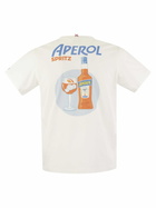 MC2 Saint Barth T-shirt With Print On Chest And Back Aperol Special Edition