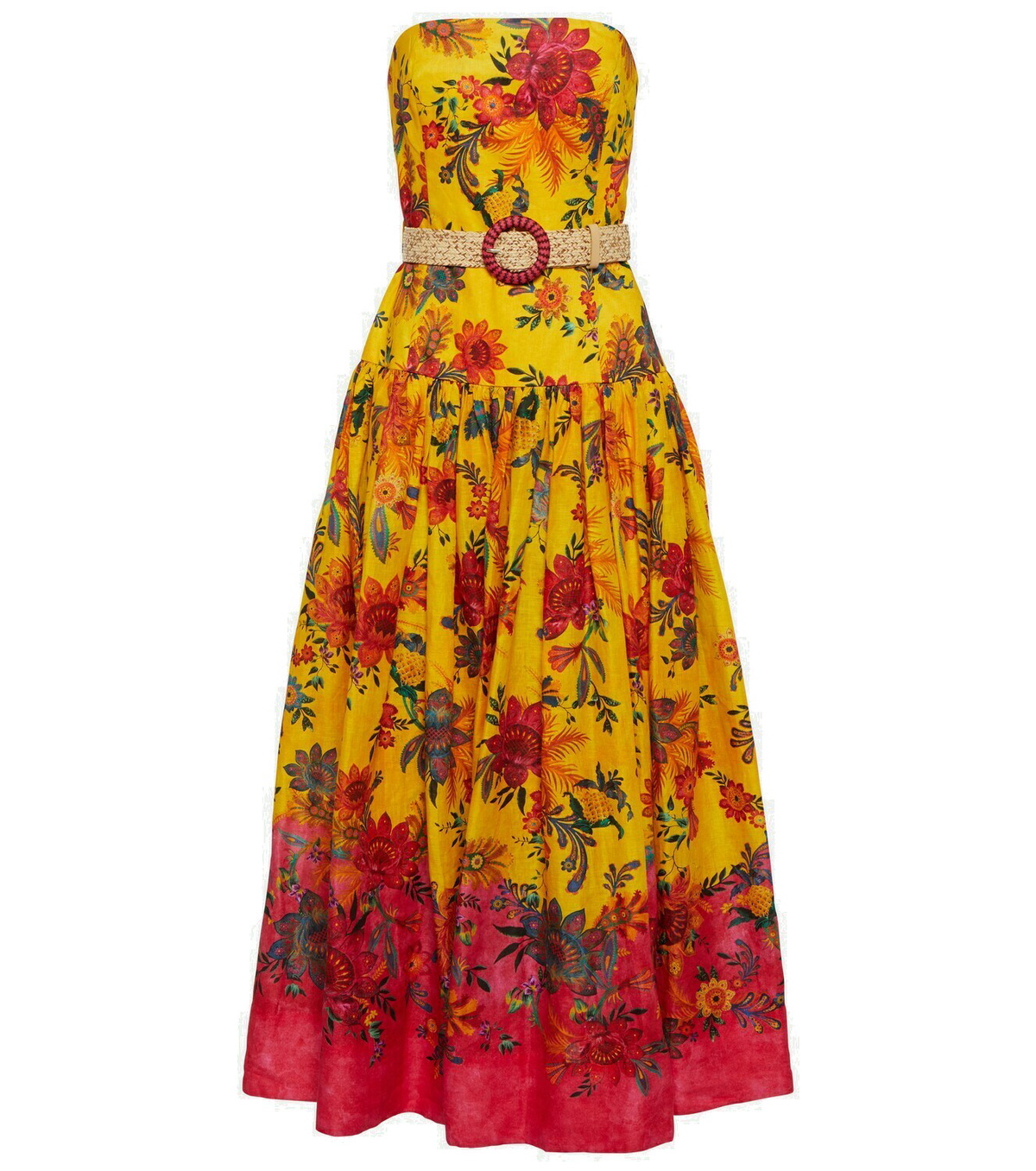 Zimmermann Ginger printed linen midi dress Zimmermann