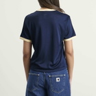 Adidas Women's Mesh T-Shirt in Night Indigo/Warm Vanilla