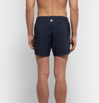 Thom Browne - Short-Length Grosgrain-Trimmed Swim Shorts - Blue