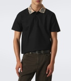 Burberry Burberry Check cotton piqué polo shirt