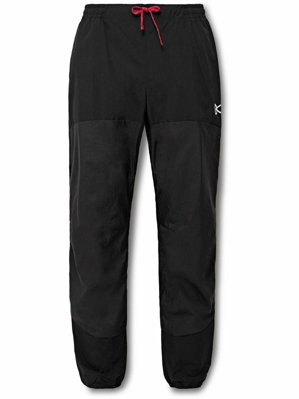 Photo: DISTRICT VISION - Zanzie Tapered Logo-Print Recycled-Shell Track Pants - Black